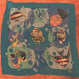 diane gilman silk Scarf 33/34”